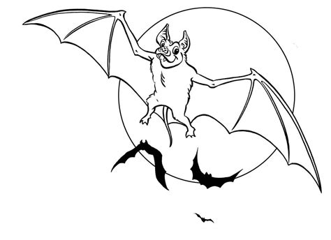 A sleeping bat or color vector. 30 Free Bat Coloring Pages Printable