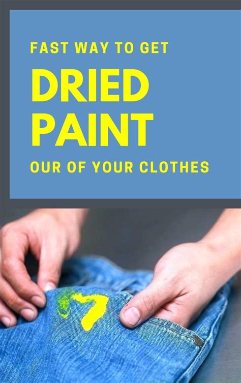 How to remove paint from clothes with baking soda. Fast Way To Get Dried Paint Out Of Your Clothes ...
