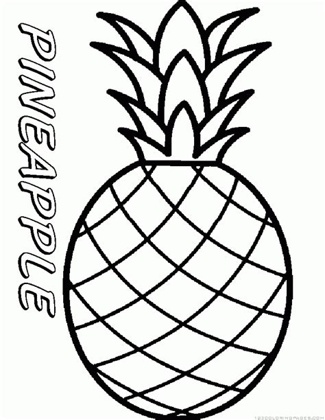 Click the apple coloring pages to view printable version or color it online (compatible with ipad and android tablets). 25 Fabulous Pineapple Coloring Sheets - azspring