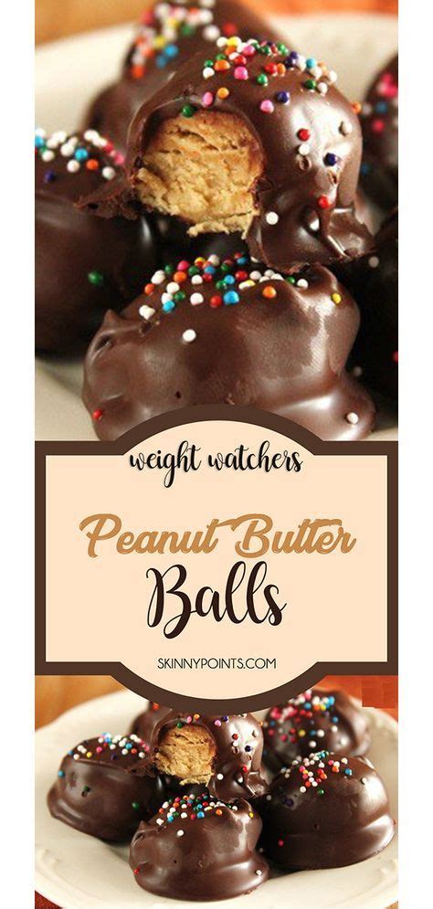1 hour before baking bake time: Peanut Butter Balls | Weight watcher cookies, Peanut ...