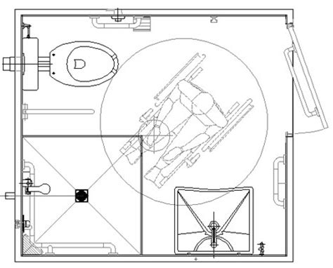 Effettuare delle modifiche su bagni esistenti o progettarne uno partendo da zero, richiede esperienza e professionalità. Bagni per diversamente abili - accessibilità dwg