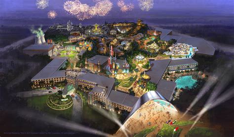 The theme park is located up in the mountains at an elevation of 6, 000 ft. Dubai's 20th Century Fox theme park put on hold - InterPark