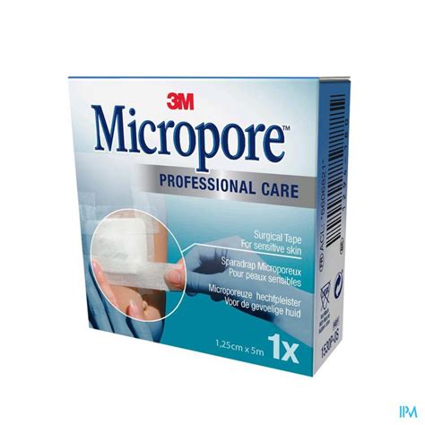 Hierdoor bieden zij bescherming voor zowel de drager als zijn omgeving. MICROPORE 3M TAPE 12,5MMX5M ROL 1 1530P-0S | Apotheek Thiels