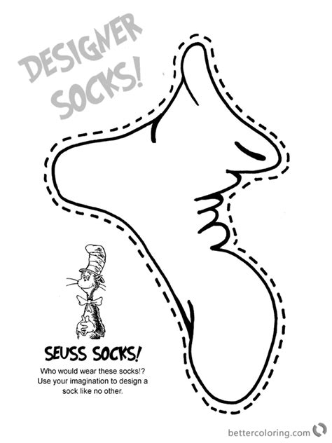 The cute & adorable easter bunny is one of the most enduring symbols. Fox in Socks by Dr Seuss Coloring Pages Designer Socks ...