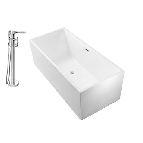 This bathtub has an oval shape, and can easily hold up to. StreamlineBath 66" x 32 Freestanding Soaking Bathtub | Wayfair