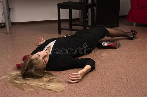 Masturbating on the floor of the shower. Lifeless Business Woman Lying On The Floor Stock Photo ...