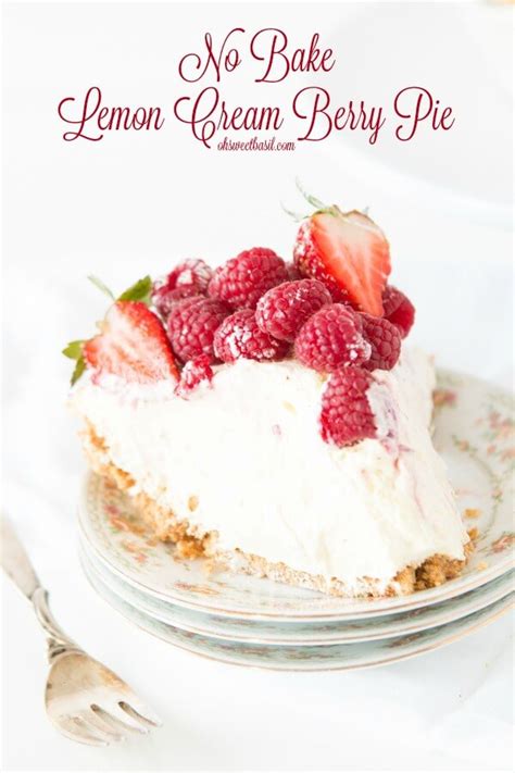 A cream pie is a type of pie filled with a rich custard or pudding that is made from milk, cream, sugar, wheat flour, and eggs. No Bake Lemon Cream Pie - Oh Sweet Basil
