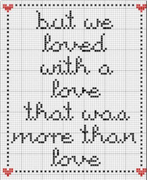 Choose from annie's wide range of counted cross stitch patterns to find a project perfect for your home décor, gift giving, or other creative use. Annabel Lee cross-stitch patterns | Cross stitch quotes ...