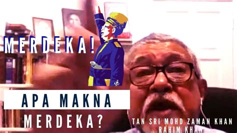 Zaman khan dedah bekas ketua kongsi gelap kini dalam politik. Adakah Kemerdekaan Kita Separuh Matang? Tan Sri Zaman Khan ...