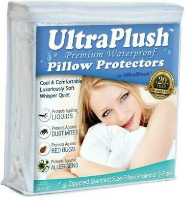 Shop for bed bug pillow protector online at target. Ultraplush Premium Waterproof Pillow Protectors ...