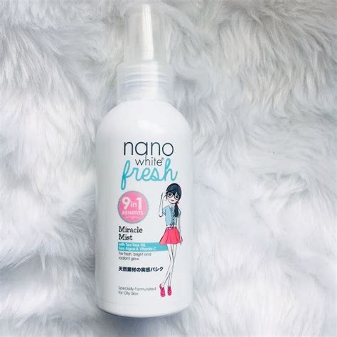 Nano, white, nanowhite, fresh, miracle mist, mist, toner, teat tree oil. Skincare Review : Nano White Fresh Miracle Mist in 2020 ...