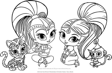 Free printable shimmer and shine coloring pages by 101coloring.com. Fresh Coloring Pages Shimmer And Shine For You | Animal ...