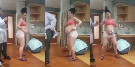 Her moves are graceful with some funny elements. Woman Dances While In Labor - Laboring Pregnant Woman ...