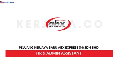 Melakukan pemuatan / pemunggahan, penerimaan. ABX Express (M) Sdn Bhd • Kerja Kosong Kerajaan