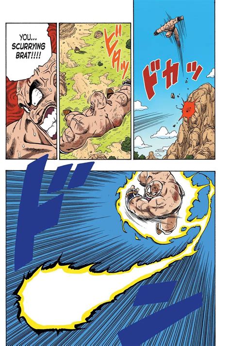 The initial manga, written and illustrated by toriyama, was serialized in weekly shōnen jump from 1984 to 1995, with the 519 individual chapters collected into 42 tankōbon volumes by its publisher shueisha. Read Dragon Ball Full Color - Saiyan Arc Chapter 31 Page 8 Online For Free | Anime dragon ball ...