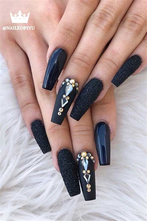 Uñas acrílicas, uñas acrílicas diy. Deberías probar 23 uñas acrílicas negras ahora - Blog de ...