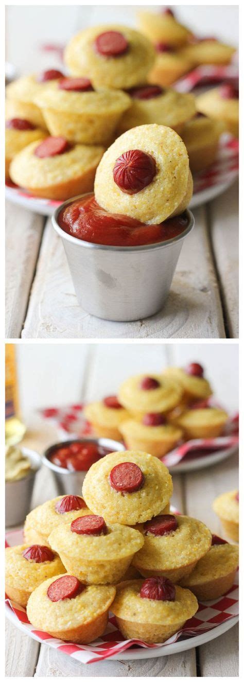 This is gonna really delicious. Corn Dog Mini Muffins | Recipe in 2020 | Mini muffin ...