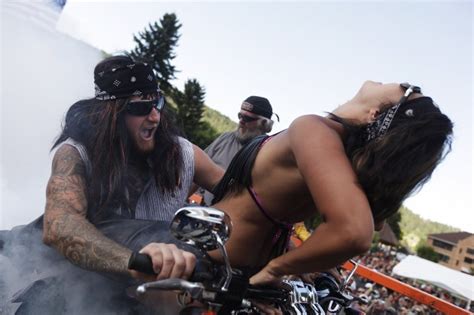 You may have to slide your foot sideways off the pedal and let it pop out to get a quick engagement. Motorcycle tire smoke billows at burnouts in Sundance ...