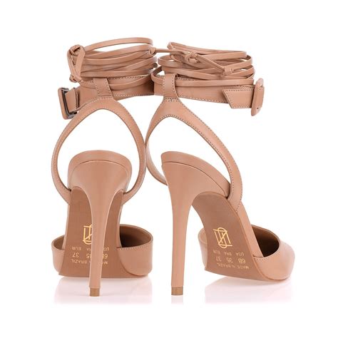 Maybe you would like to learn more about one of these? Slingback Salto Alto New Couro Nude - UZA Shoes - Sapatos ...