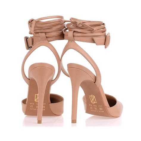 Jumps, il signor salti, ce l'ha fatta. Slingback Salto Alto New Couro Nude - UZA Shoes - Sapatos ...