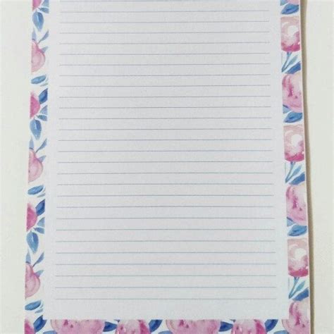 Download your own printable lined writing paper templates for school. Decorative Writing Paper Printable Lined Paper For Kids | Etsy | Printable lined paper, Writing ...