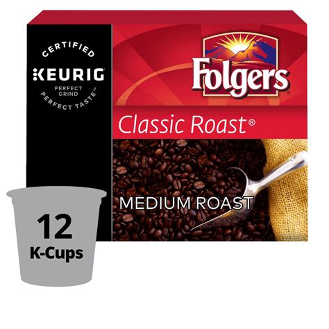 Coffee pods reduce the time needed to brew coffee and simplify the brewing process. Folgers Classic Roast K-Cup Coffee Pods 12 Count | Walmart ...
