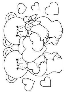 Cute images to color ⭐️they no one leaves indifferent. Nany Artes: Riscos e Moldes | Valentine coloring pages ...