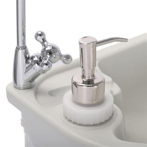 It has a long service time, durable in use. Zimtown Upgrade Portable Sink, Outdoor Wheeled Wash Basin ...