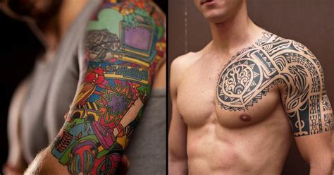 The design below looks cool with the elements creating a refined contrast. How To Take Care of Your Half Sleeve Tattoo 5 Top Tips