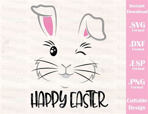 The free cut files include one (1).zip file with: Easter Quote, Happy Easter, Bunny, Baby Kid, Cutting File ...