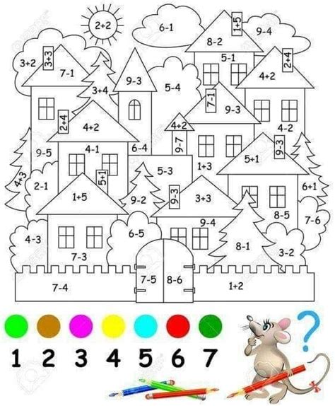 Kolorowanki matematyczne to coś, co większość dzieci lubi, bo przy plastycznej zabawie można choć trochę. Pin na kolorowanki matematyczne
