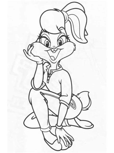 These characters themselves are commonly referred to as the looney tunes, or looney toons. Lola Bunny coloring pages. Free Printable Lola Bunny ...