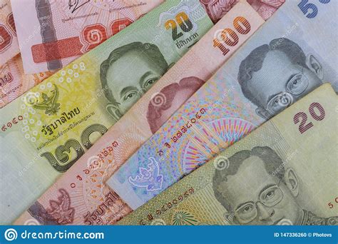 1 myr = 7.50995 thb. Thai Baht Money Of Thailand Banknote Closeup Stock Photo ...