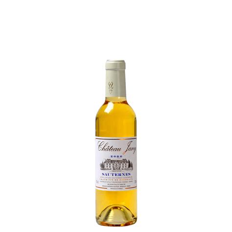 There's also a history in the region of pairing sauternes with poultry. VENUS WINE & SPIRIT MERCHANTS PLC. Chateau Jany Sauternes ...