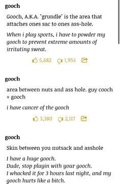 According to the algorithm behind urban thesaurus, the top 5 slang words for gooch are: 24 Urban Dictionary ideas | urban dictionary, dictionary ...