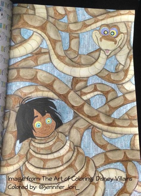 Darlan romani throwshub the home o. Coloring Mowgli and Kaa in The Art of Coloring: Disney ...