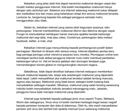 Pemasaran melalui media sosial merupakan strategi yang terbaik untuk menarik ramai pelanggan. Contoh Karangan Kebaikan Dan Keburukan Internet - Contoh Trim