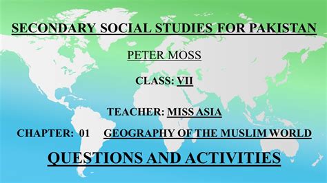 Class 7 students should be able to understand different components of the environment and recognize that the environment as a combination of natural and human made phenomena. Oxford Social Studies Class 7 Chapter 1 Questions and ...