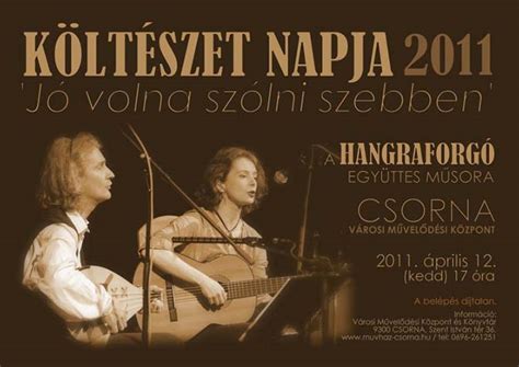Keress munkát az összes magyar állásportálról a jooble weboldalán! a Hangraforgó együttes honlapja. Koncertek 2011.