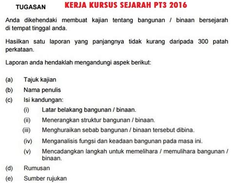 Rumusan keseluruhan tentang dapatan kajian iaitu : Contoh - Contoh Rumusan Bangunan Bersejarah PT3 Sejarah 2016