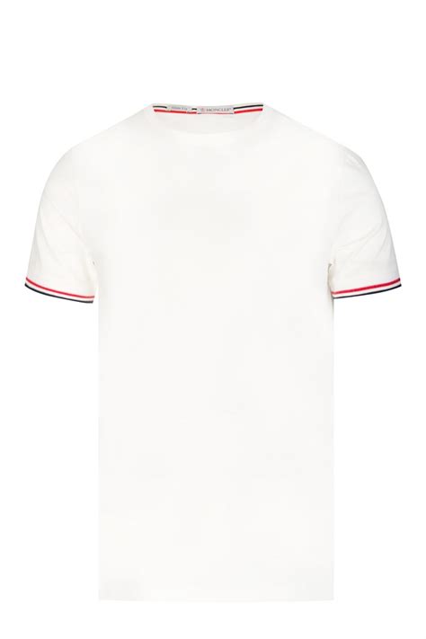 Moncler sneaker moncler sal patch logo canvas sneaker #moncler #sneaker #sport #activewear #leather #shoes. MONCLER Moncler Striped Trim T-shirt - T-Shirts from ...