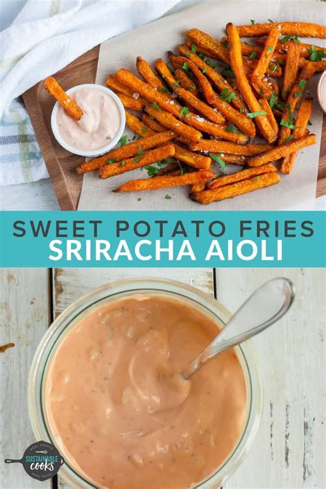 Sweet potato fries with cinnamon & sugar dipping sauce. Sweet Potato Fries Dipping Sauce {Vegetarian} | Sustainable Cooks