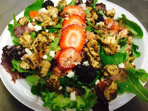 To begin making the grilled chicken salad recipe, firstly wash and clean the chicken well. Iron Skillet grilled chicken salad with strawberries ...