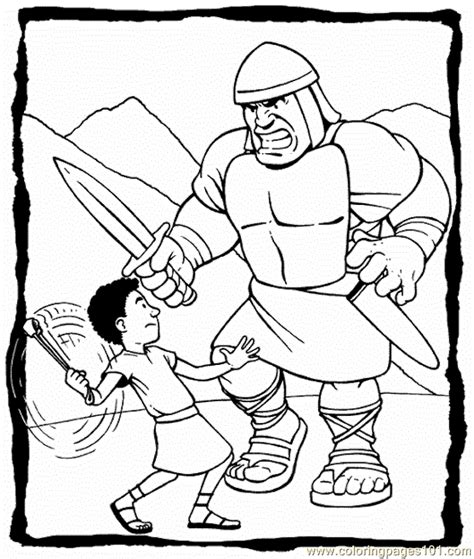 David and goliath coloring pages david & Goliath printables | free printable coloring page ...