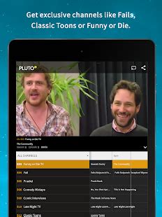 The ads are usually at the beginning of the show. Pluto TV - Android Apps on Google Play