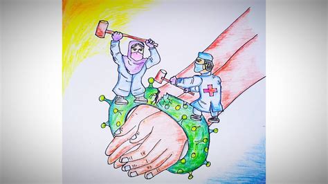 Hand drawn pencil sketch from photos mydavinci com. How to draw Doctor Day Poster Drawing With Pencil Colour ...