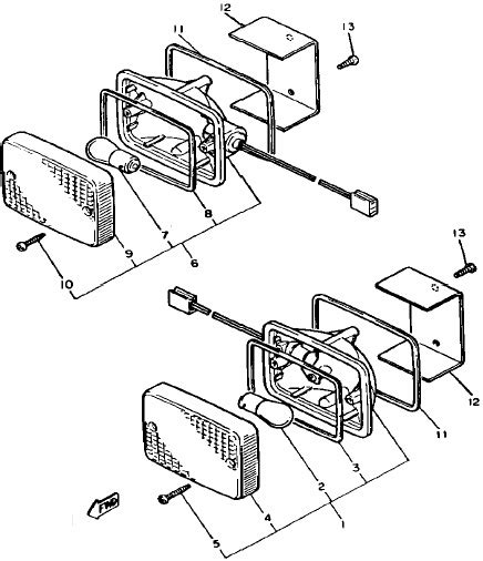 Yamaha ydre electric wiring diagram. 1986 G3A Sun Classic 2 cycle Gas - Turnsignal - 1986 G3A ...