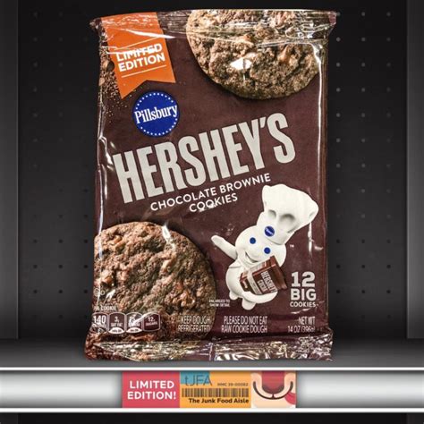 Need an impressive new cookie? Pillsbury Hershey's Chocolate Brownie Cookies - The Junk Food Aisle