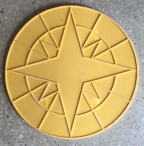 This website offers one of the largest range of products for decorative concrete. Compass Star Accent Concrete Stamp 24" | eBay | Concrete decor, Stamped concrete, Cement stamps