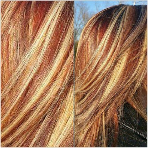 To achieve a gorgeous pinned style, split your hair horizontally into three sections at the back of your head. (paid link) red and blonde hair mixed # ...